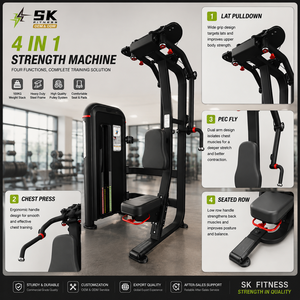 Máquina Comercial SK para Pectorales y Deltoides Posteriores, Equipo de Fuerza Profesional con Selector para Aislamiento de Pecho y Hombros - Product Image 4