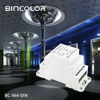 Amplificateur de puissance Bincolor BC-964-DIN 4 canaux RGBW Rail DIN 12v Dc