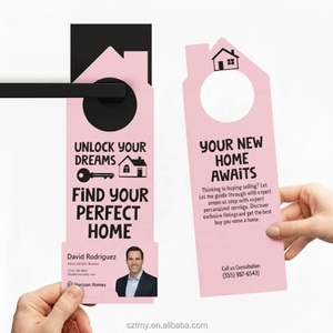 Flyers publicitaires personnalisés en vrac avec logo pour agents immobiliers – Panneaux d'ouverture de maison en PVC et papier pour le marketing - Product Image 3