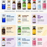 Sérum Booster Coréen au Saumon PDRN NAD GHK-Cu pour la Peau, Soin Anti-rides au Cuivre, Ampoules Visage, Kit de Sérums OEM ODM