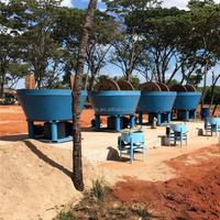 Broyeur à moulin à sec pour minerai d'or, machine de broyage d'or pour la récupération et le traitement de l'or en Afrique