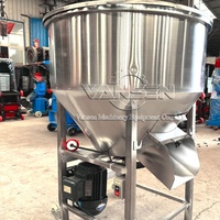 Mélangeur d'Aliments Multifonctionnel Compact 500 kg pour Volailles, Animaux, Dindes, Poissons, Poulets, Bétail et Céréales