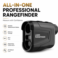 Télémètre laser de golf 800m, optique 6X, batterie 750mAh, fonction Pin Lock, vibration, compensation de pente, mesure d'angle, vitesse, hauteur et distance