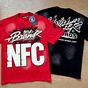 Hell Maßgeschneidertes Übergroßes Hip-Hop Grafik-T-Shirt Premium 100% Baumwolle Schwergewicht Amerikanischer Streetwear Vintage Retro Bedrucktes T-Shirt - Product Image 5