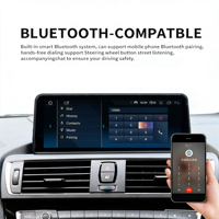 Head Unit Mobil Android 12,3 inci CarPlay Android Auto untuk BMW Seri 1/2 F20/F21/F23/F52, Pemasangan di Dashboard, USB, Garansi 1 Tahun