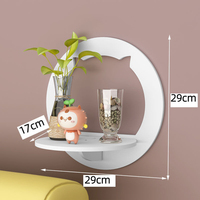 Étagères murales en bois 3 pièces Étagères de rangement décoratives pour la maison pour la chambre à coucher, le salon et le bureau