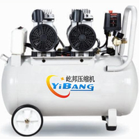 Compresseur d'air silencieux à piston sans huile YiBang 1500W 2hp 140L/min 8bar 40L réservoir 380v 50hz avec moteur à fil de cuivre
