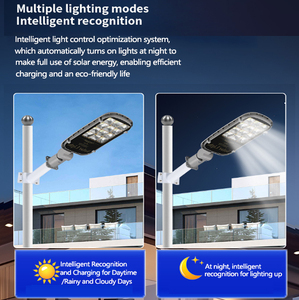 Lampadaire Solaire LED Puissant 100W 200W 300W 400W avec Télécommande, Éclairage Public Solaire à LED - Product Image 6