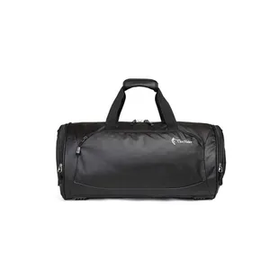 Toptan çanta için erkekler satılık su geçirmez-Seyahat makyaj çantası pembe silindir çanta seyahat deri silindir çanta erkekler için seyahat hafta sonu