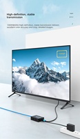Extensor HDMI de 135 m, 1080P, 60 Hz, Extensor de Audio y Video, Cable de Red Cat5E/Cat6, Extensor de Señal Ethernet de 1.65 Gbps/165 Hz