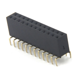 Nữ tiêu đề 2.54 mét h8.5 Brass Pin 1x6 mạ vàng 90-độ uốn cong chèn nối điện tử PCB ứng dụng ODM cung cấp - Product Image 4