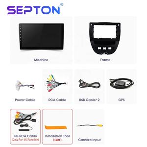 Autoradio électronique <span class=keywords><strong>Android</strong></span> 14 Lecteur DVD de voiture stéréo à écran tactile pour Peugeot 107 Toyota Aygo <span class=keywords><strong>Citroen</strong></span> <span class=keywords><strong>C1</strong></span> 2005-2014 - Product Image 5