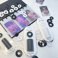 Anneau de disque fournitures de bureau scolaire disques de reliure en plastique à feuilles mobiles trou de champignon boucle de disque lié pour cahier de planificateur de livre