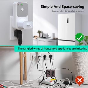 Protector de Sobretensión BSEED de 1800W, Enchufe Individual para Refrigerador, TV, PC, Electrodomésticos, Protección a Tierra, Indicadores Luminosos, 120V - Product Image 5