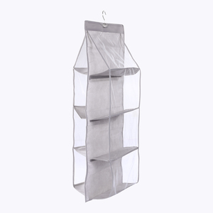 Hanging Closet Organizer Clear Foldable Handbag Purse Storage Bag Bags Home Storage Organization