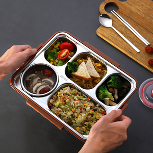 Wholesale 4/5 Compartment Bento Box Esay Clean Warm for Kids Custom Women Lunch Box