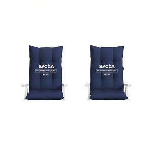 Juego de 2 cojines para silla Spoda Highback, almohadas de tela Oxford azul marino para exteriores, para uso en patio y jardín - Product Image 1