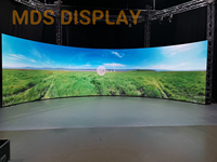 Écran LED flexible d'intérieur Shenzhen MDS P1.56, taille du module 320*160mm, avec 2 ans de garantie, média photo pour styles personnalisés
