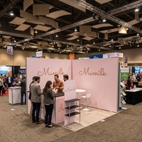 Stand d'exposition modulaire SEG rétroéclairé 10x10 pieds, sans outil, en aluminium, portable, personnalisé, pour salons professionnels et événements