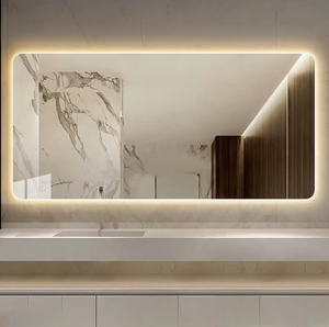 <span class=keywords><strong>Specchio</strong></span> da <span class=keywords><strong>Bagno</strong></span> Moderno Rettangolare 90x70cm con LED Dimmerabile, Controllo Touch, Vetro <span class=keywords><strong>Antiappannamento</strong></span>, Montaggio a Parete - Product Image 1