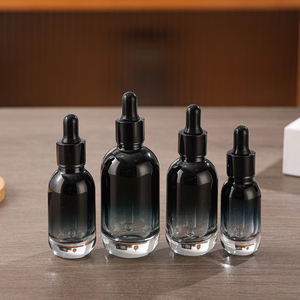 Flacon compte-gouttes en verre transparent noir dégradé 10ml 20ml 30ml 50ml 100ml <span class=keywords><strong>pour</strong></span> sérum de soin de la peau et gouttes oculaires - Product Image 5