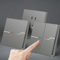 Interruptores de Pared con Panel Táctil, Diseño Nuevo, 1, 2 y 3 Botones, 16A, Estándar Británico, Tomas de Corriente Eléctricas, hasta 240v, Estándar Europeo