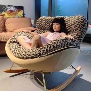 Chaise de canapé de siège unique de luxe haut de gamme SFY-19 noir Beige élégant concepteur unique véritable chaise d'escargot chaise longue - Product Image 3