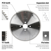 Hukay 400mm 84T PCD Disco de corte de diamante para aglomerado, tablero de partículas, MDF, máquina de sierra para paneles de ordenador, disco de sierra al por mayor
