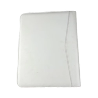 Porte-documents en cuir PU PVC A4 avec logo personnalisé en relief, impression UV