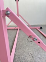 Barres de gymnastique pliantes réglables en hauteur pour enfants, barres horizontales en acier pour entraînement à domicile