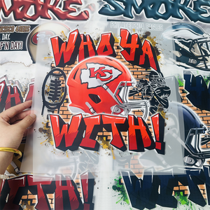 Adesivi Termotrasferibili di Alta Qualità per Sport NFL, Design Personalizzati DTF Pronti da Applicare con Ferro da Stiro su Abbigliamento - Product Image 2