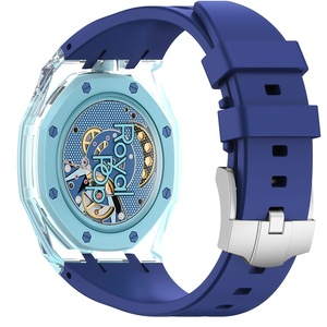 Upro New Transparent <b>Watch</b> <b>Case</b> with silicone Strap for Ap-swatch Royal Pop Pocket-to-Wrist Conversion Kit for Men Women - Product Image 2