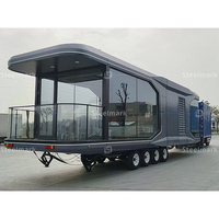 Hôtel mobile de luxe moderne pour le glamping en plein air, capsule de villégiature portable