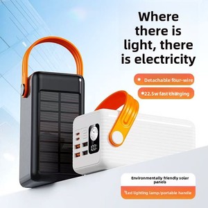 ไฟแคมป์ปิ้ง LED พลังงานแสงอาทิตย์ แบตสำรอง 30000 ชาร์จเร็<span class=keywords><strong>ว</strong></span> สายในตัว ความจุขนาดใหญ่พิเศษ <span class=keywords><strong>50000mAh</strong></span> พร้อมหูหิ้<span class=keywords><strong>ว</strong></span> พก<span class=keywords><strong>พา</strong></span>สะดวก - Product Image 4