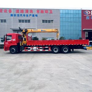 รถบรรทุกติดเครนตู้บรรทุกพิเศษ Dongfeng 6x4 พร้อมเครนยก Xugong 12 ตัน สำหรับขนส่งวัสดุก่อสร้าง - Product Image 5