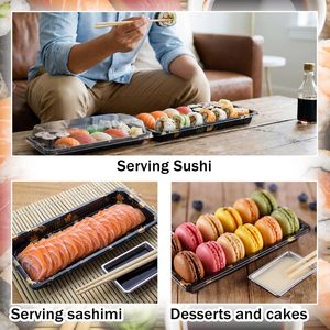 Wholesale Custom Transparent Luxury <b>Food</b> Grade Sushi <b>Box</b> Takeaway Sushi Packaging <b>Box</b> with Lid for <b>Japanese</b> Restaurant - Product Image 2