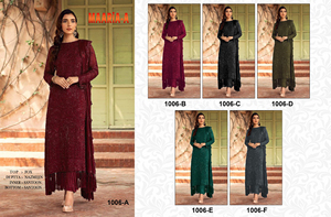 Venta caliente Diseño exclusivo de bordado de lujo Salwar Kameez Comprar Partywear Kurti Pant de Surat para mujeres Mayorista de vestido - Product Image 6