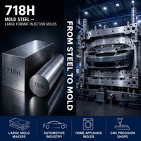 Barra Redonda de Acero Moldeado Preendurecido 718H para Moldeo por Inyección y Herramientas Automotrices