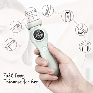 Rasoio Elettrico Senza Fili per Donne, Trimmer Indolore Ricaricabile per Zona Bikini, Depilatore Impermeabile IPX7 per Viso/Ascelle - Product Image 3