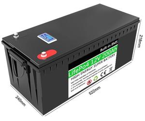 <span class=keywords><strong>12V</strong></span> 24V 36V 48V 200AH LiFePO4 배터리 RV 캠핑 골프 카트 오프로드 태양 에너지 저장 배터리 - Product Image 2
