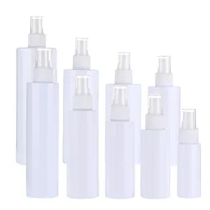 High Quality Empty Refillable White Clear Plastic Spray Bottle Fine Mist 30 80 100 250 500 Ml 16oz PET 8 Oz Plastic Spray Bottle