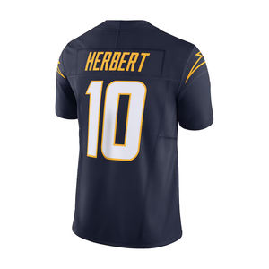 2025年男子10人ジャスティンハーバートロサンゼルスユースステッチアメリカンフットボールゲームリミテッドジャージーシャツVPリミテッドフットボールジャージー - Product Image 4