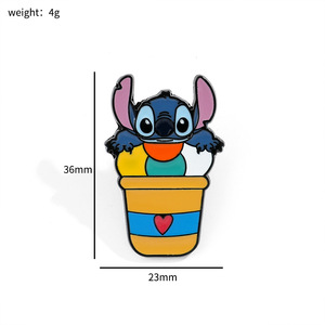 Broche <span class=keywords><strong>de</strong></span> bebida <span class=keywords><strong>de</strong></span> dibujos animados, alfileres <span class=keywords><strong>de</strong></span> esmalte <span class=keywords><strong>de</strong></span> té <span class=keywords><strong>de</strong></span> burbujas para sombrero, ropa, mochilas, insignia divertida <span class=keywords><strong>de</strong></span> <span class=keywords><strong>LILO</strong></span> <span class=keywords><strong>y</strong></span> puntada - Product Image 2