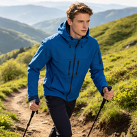 Ventes chaudes - Veste softshell professionnelle personnalisée pour homme - Veste d'hiver pour l'escalade - Imperméable - Résistante au vent - Performance - Anorak softshell
