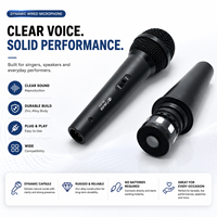 Microphone filaire professionnel JINJUE PD-525 en alliage métallique avec entrée XLR, contrôle de mixage stéréo, réduction du bruit, audio haute résolution