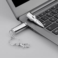 Clé USB 2.0 en métal étanche avec logo personnalisé, cadeau promotionnel, 8 Go à 64 Go, conservation des données pendant 10 ans