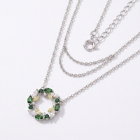 Boucles d'oreilles pendantes QX personnalisées en forme de couronne avec zircons cubiques, en argent sterling 925, pierres précieuses colorées, pour femmes, avec fermoir à levier, vente en gros