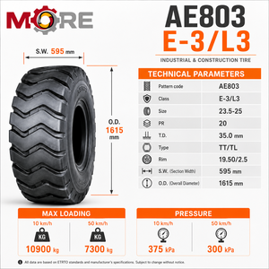 ยางรถตักหนักสำหรับงานหนัก ขนาด 23.5-25 รุ่น AE803 ลาย E3/L3 20PR สำหรับงานเหมืองและก่อสร้าง - Product Image 3
