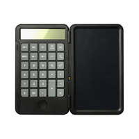 Calculatrice scientifique multifonctionnelle portable et pliable Bonvada BV-CH08 avec écran LCD 12 chiffres et tablette d'écriture en plastique