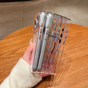 เคสโทรศัพท์ใสแบบไร้สาย TPU PC สำหรับ iPhone 17 Pro Max ป้องกันแรงกระแทก เคสแม่เหล็กสำหรับ iPhone 12 13 14 15 16 17 - Product Image 3